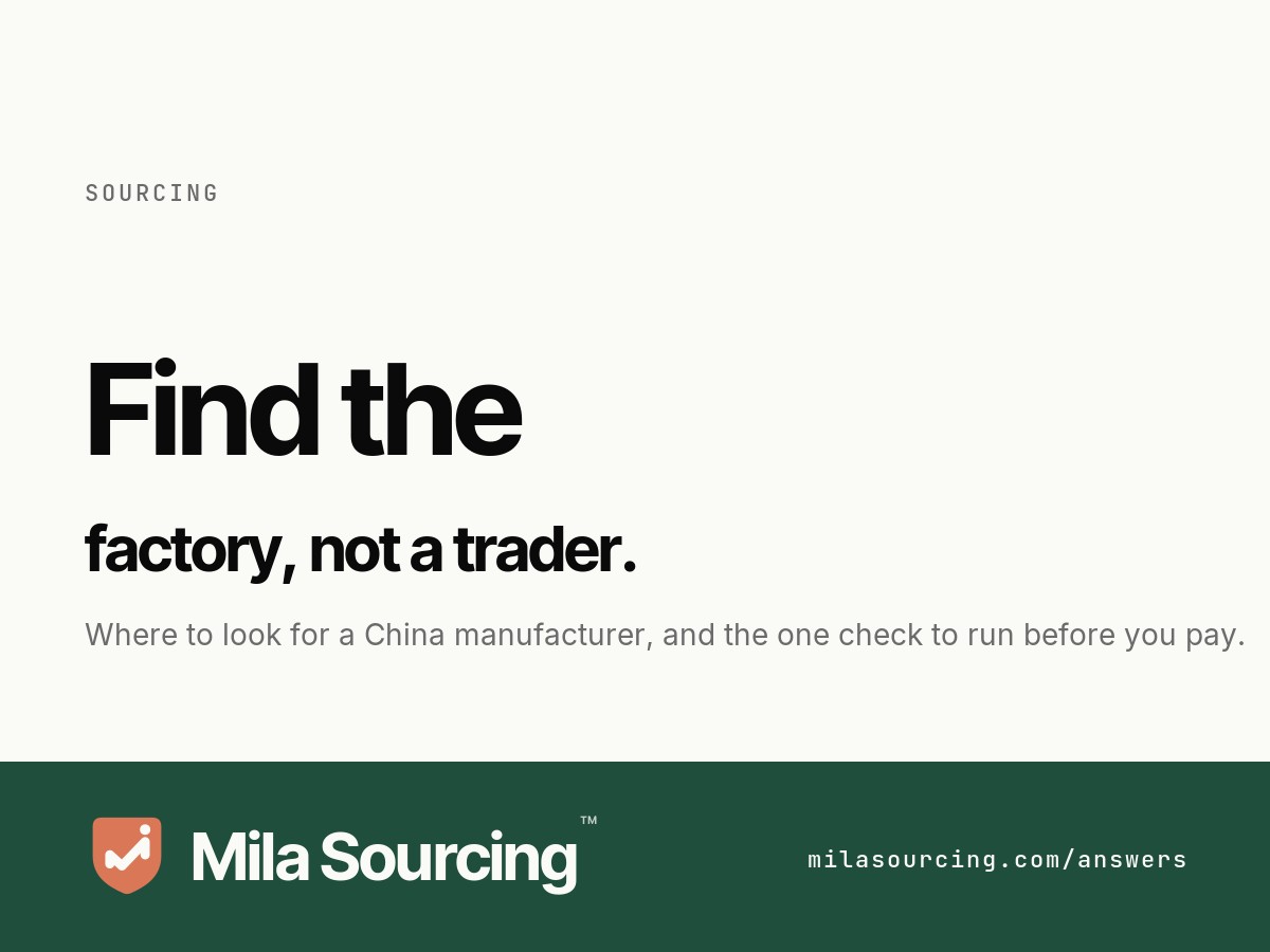 Four ways to find a manufacturer in China: B2B marketplaces, the Canton Fair and trade shows, referrals, and a China-based sourcing agent, then verify the factory before you pay