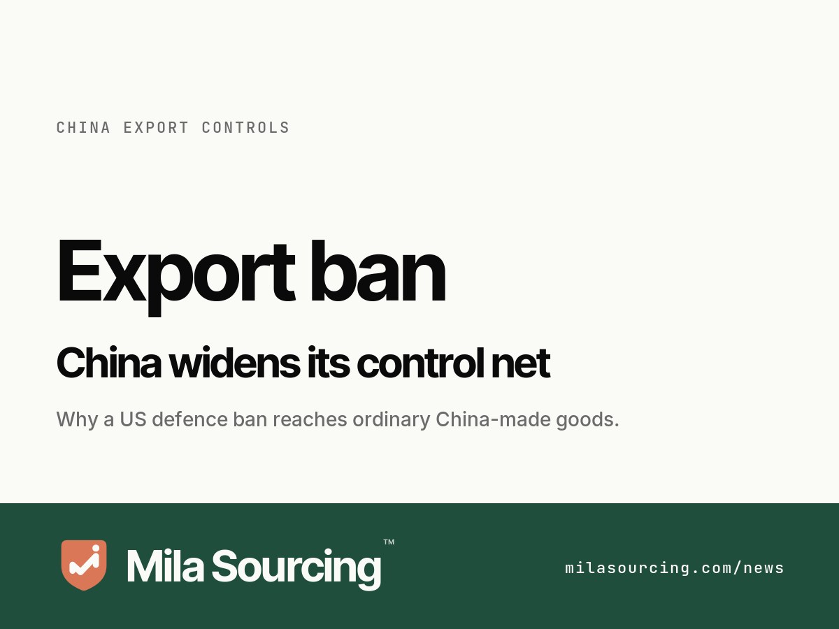 On 22 June 2026 China's Ministry of Commerce added ten US companies, including rare-earth producers MP Materials and USA Rare Earth, to its dual-use export control list, while the wider regime already licenses the rare-earth magnets inside ordinary China-made goods such as e-bike motors, power tools and beauty devices